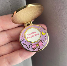 Load image into Gallery viewer, Sleepy Star Hinged Compact Pins!