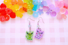 Load image into Gallery viewer, QT Lil Kawaii Creature Acrylic Earrings with Crystal Beads