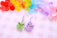 Load image into Gallery viewer, QT Lil Kawaii Creature Acrylic Earrings with Crystal Beads