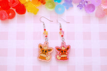 Load image into Gallery viewer, QT Lil Kawaii Creature Acrylic Earrings with Crystal Beads