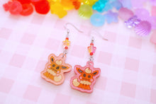 Load image into Gallery viewer, QT Lil Kawaii Creature Acrylic Earrings with Crystal Beads
