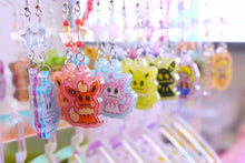 Load image into Gallery viewer, QT Lil Kawaii Creature Acrylic Earrings with Crystal Beads