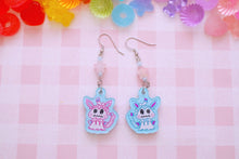 Load image into Gallery viewer, QT Lil Kawaii Creature Acrylic Earrings with Crystal Beads