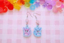 Load image into Gallery viewer, QT Lil Kawaii Creature Acrylic Earrings with Crystal Beads