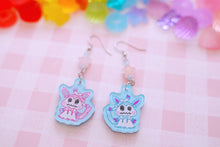 Load image into Gallery viewer, QT Lil Kawaii Creature Acrylic Earrings with Crystal Beads