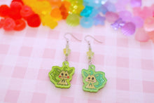 Load image into Gallery viewer, QT Lil Kawaii Creature Acrylic Earrings with Crystal Beads