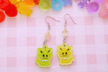 Load image into Gallery viewer, QT Lil Kawaii Creature Acrylic Earrings with Crystal Beads