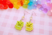 Load image into Gallery viewer, QT Lil Kawaii Creature Acrylic Earrings with Crystal Beads