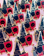 Load image into Gallery viewer, Gnome Black Knight Enamel Pin