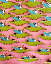 Load image into Gallery viewer, Gnome Dragon Rider Enamel Pin