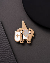 Load image into Gallery viewer, Gnome Paladin Enamel Pin
