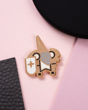 Load image into Gallery viewer, Gnome Paladin Enamel Pin