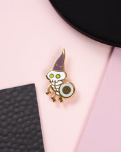 Load image into Gallery viewer, Gnome Undead Shield Enamel Pin