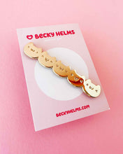 Load image into Gallery viewer, Gold Cat Faces Enamel Pin