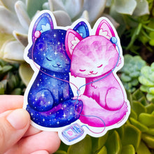 Load image into Gallery viewer, Kitty Tunes - Couple Music Cats - Vinyl Sticker