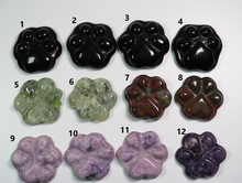 Load image into Gallery viewer, Dog Paw Crystals (Amazonite, Amethyst, Fluorite or Rose Quartz)