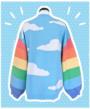 Load image into Gallery viewer, Unisex Oversized Flower Or Rainbow Cardigan