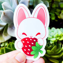 Load image into Gallery viewer, Strawberry Kitty - Cute Fruit Cat - Vinyl Sticker