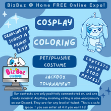 Load image into Gallery viewer, May 2024 BizBaz @ Home FREE Online Con! FREE or YetiBaz Collectible Ticket Available!
