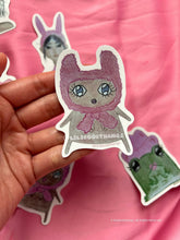 Load image into Gallery viewer, Adopt a cutie sticker: bonnet babes, beanie banes, and more!