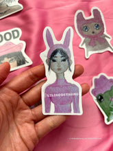 Load image into Gallery viewer, Adopt a cutie sticker: bonnet babes, beanie banes, and more!