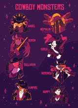 Load image into Gallery viewer, Cowboy Monsters Pins