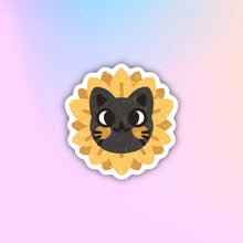 Load image into Gallery viewer, Floral Kitties Holo Sparkle Sticker - Cute Sticker - Laptop Decal