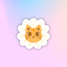 Load image into Gallery viewer, Floral Kitties Holo Sparkle Sticker - Cute Sticker - Laptop Decal