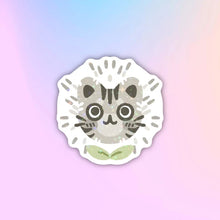 Load image into Gallery viewer, Floral Kitties Holo Sparkle Sticker - Cute Sticker - Laptop Decal