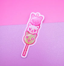 Load image into Gallery viewer, Cat Dango Holo Sparkle Sticker - Cute Sticker - Laptop Decal