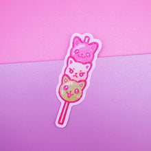 Load image into Gallery viewer, Cat Dango Holo Sparkle Sticker - Cute Sticker - Laptop Decal