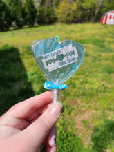 Load image into Gallery viewer, Multi Colors: Razer Blade Heart Lollipop Keychain Girl Gang Boy Killer Pastel Goth Acrylic