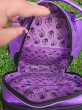 Load image into Gallery viewer, Drippy Coffin Ita Bag Glitter Vinyl Gothic Goth Back Pack