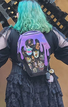 Load image into Gallery viewer, Drippy Coffin Ita Bag Glitter Vinyl Gothic Goth Back Pack