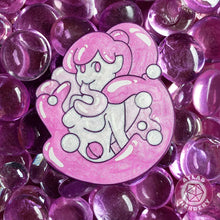 Load image into Gallery viewer, Bath Bomb Slime Girl - 2.5" Enamel Pins in Blue or Pink!