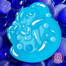 Load image into Gallery viewer, Bath Bomb Slime Girl - 2.5" Enamel Pins in Blue or Pink!