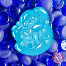 Load image into Gallery viewer, Bath Bomb Slime Girl - 2.5" Enamel Pins in Blue or Pink!