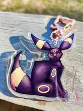 Load image into Gallery viewer, Fairy, Psychic + Midnight Evolution Kitties Acrylic Charm - 2.5" Double Sided Holographic Acrylic Keychain