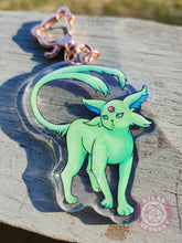 Load image into Gallery viewer, Fairy, Psychic + Midnight Evolution Kitties Acrylic Charm - 2.5" Double Sided Holographic Acrylic Keychain