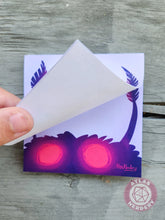 Load image into Gallery viewer, Peeking Mothman Small Notepad - 4in x 4in Non-Sticky Tear-Away Memo Notepad 50 Pages