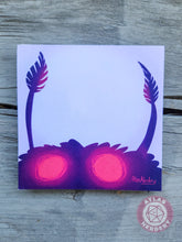 Load image into Gallery viewer, Peeking Mothman Small Notepad - 4in x 4in Non-Sticky Tear-Away Memo Notepad 50 Pages