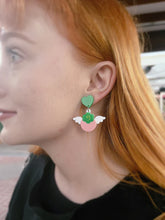 Load image into Gallery viewer, Happy Berry Acrylic Earrings (Pink or Red)