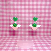 Load image into Gallery viewer, Happy Berry Acrylic Earrings (Pink or Red)