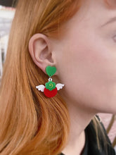 Load image into Gallery viewer, Happy Berry Acrylic Earrings (Pink or Red)