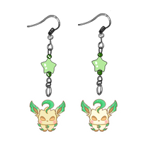 Load image into Gallery viewer, QT Lil Kawaii Creature Acrylic Earrings with Crystal Beads