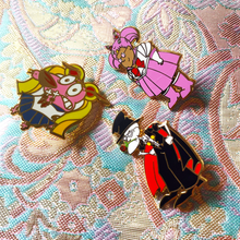 Load image into Gallery viewer, GOLD Sailor Courage Pin Trio