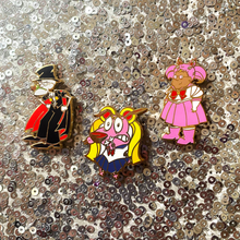 Load image into Gallery viewer, GOLD Sailor Courage Pin Trio
