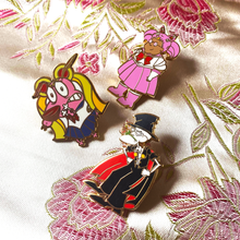 Load image into Gallery viewer, GOLD Sailor Courage Pin Trio
