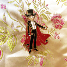 Load image into Gallery viewer, Tuxedo Mask Enamel Pin - Sailor Moon: Perfect Humans x Cult Fiction Press Collab