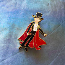 Load image into Gallery viewer, Tuxedo Mask Enamel Pin - Sailor Moon: Perfect Humans x Cult Fiction Press Collab